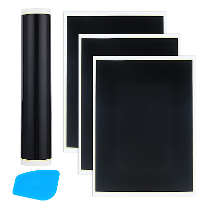 3шт. бумага для гравировки и маркировки для лазерного гравера и режущего станка, керамическая лазерная бумага, с 1ПК пластиковыми скребками