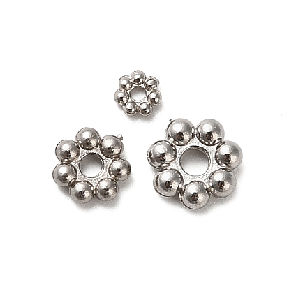 304 из нержавеющей стали разделительные бусины, цветок