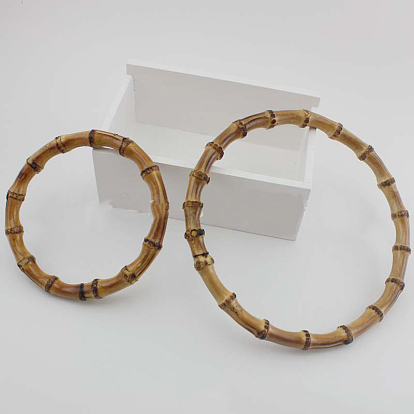 Bamboo Bag Handle, Ring-shaped, Bag Replacement Accessories