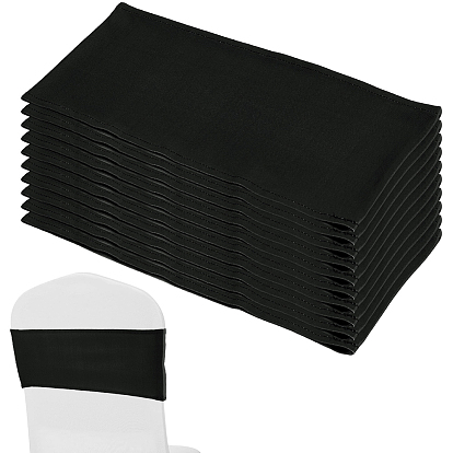 Чехлы для стульев из полиэстерового эластичного атласа с поясом, для свадьбы, оформление партии