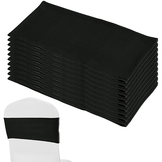 Чехлы для стульев из полиэстерового эластичного атласа с поясом, для свадьбы, оформление партии