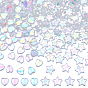 400Pcs 2 Style Eco-Friendly Transparent Acrylic Beads