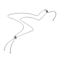 Ion Plating(IP) 304 Stainless Steel Slider Necklace Makings, with Cable Chains and Slider Beads
