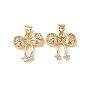 Латунные микро проложить кубического циркония подвески, бантом, без кадмия и без свинца, долговечный