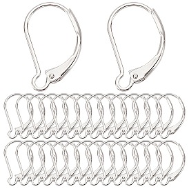 40 шт. латунные серьги с рычагом