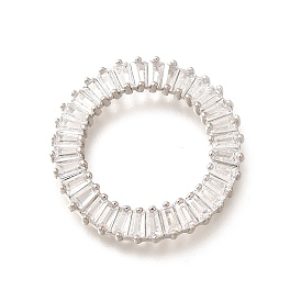 Латунные прозрачные кубические циркониевые соединительные кольца, долговечный, без кадмия и без свинца, стойки покрытие, кольцо