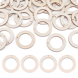 Неокрашенного дерева подвески, пончик