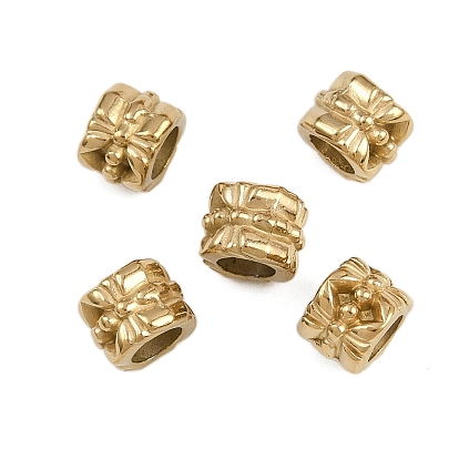 304 из нержавеющей стали бусы, колонка, ионное покрытие (ip)