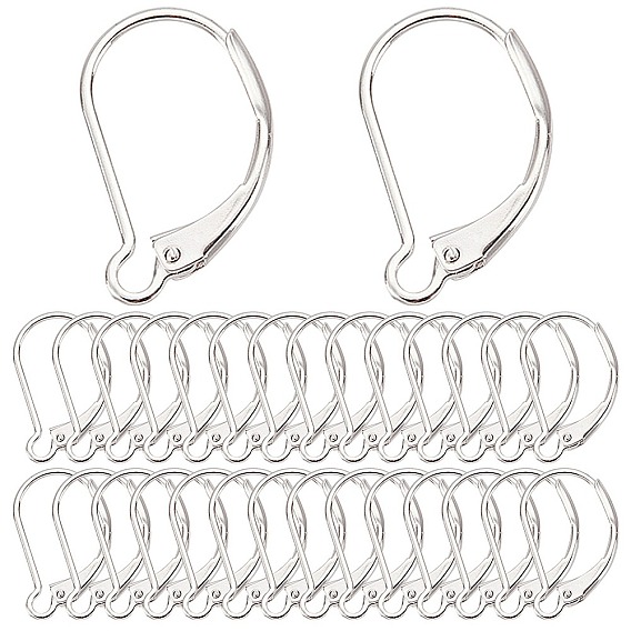 40 шт. латунные серьги с рычагом