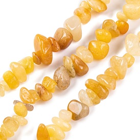 Natural Topaz Jade Chip Beads Strands