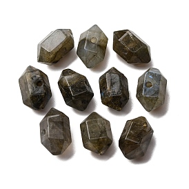 Природные лабрадорита бисер, граненые, двухконусные