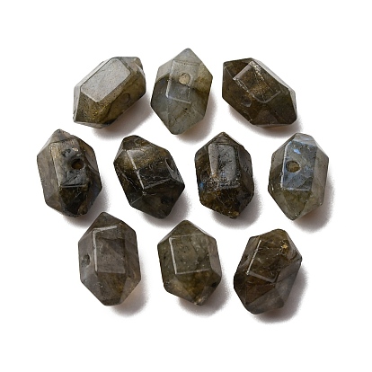 Природные лабрадорита бисер, граненые, двухконусные