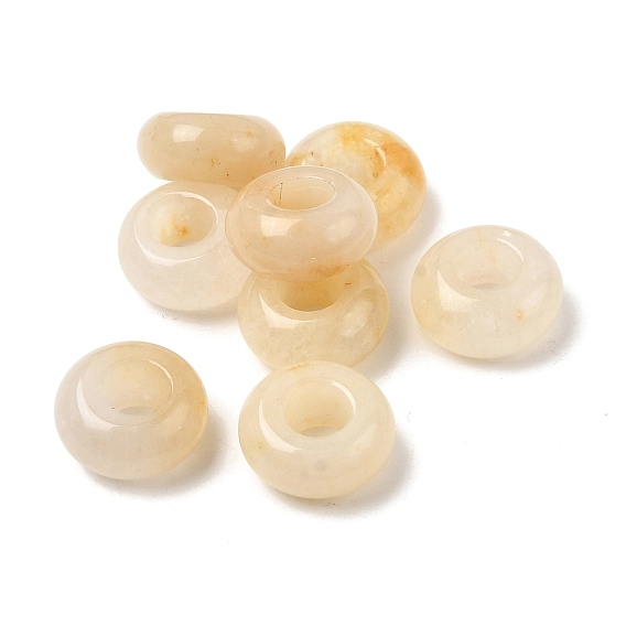 Драгоценный камень европейского бисера, бусины с большим отверстием, рондель