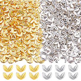 500 шт 2 цвета бусины из сплава тибетского стиля, лист