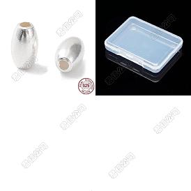 30pcs 925 perle en argent sterling, riz