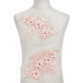 Полиэстер компьютеризированная вышивка ткань утюгом / пришить заплатки, пайетками