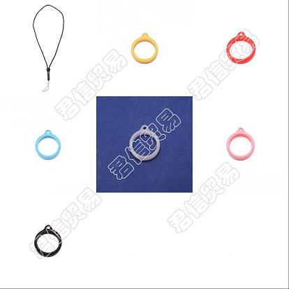 Cordón antipérdida ajustable de poliéster para cigarrillo electrónico, con bandas de silicona anillos de goma antideslizantes