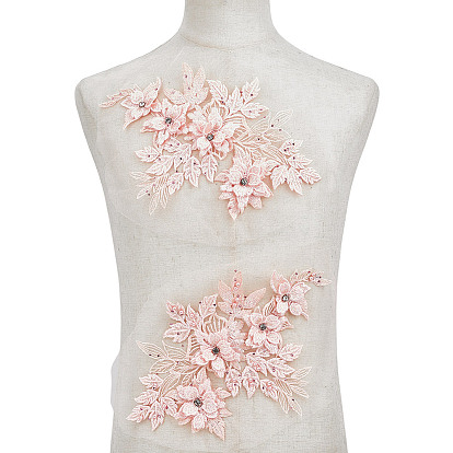 Полиэстер компьютеризированная вышивка ткань утюгом / пришить заплатки, пайетками