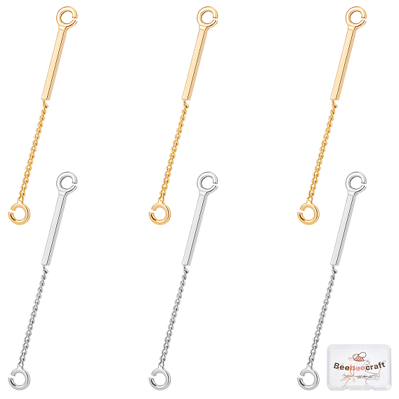 16шт 2 цвета латунные звенья, разъем прелести, с бордюра цепи