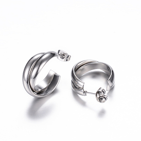 304 из нержавеющей стали серьги, гипоаллергенные серьги, кольцо