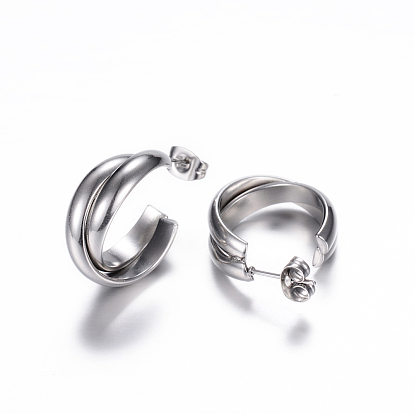 304 из нержавеющей стали серьги, гипоаллергенные серьги, кольцо