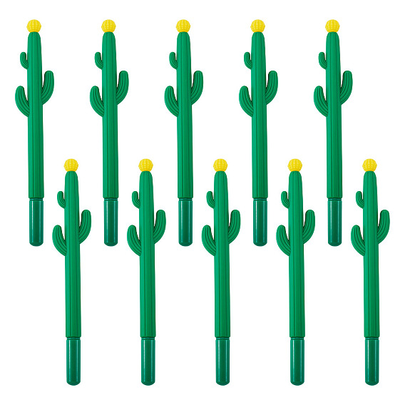 10шт. мягкая резиновая гелевая ручка, форма кактуса