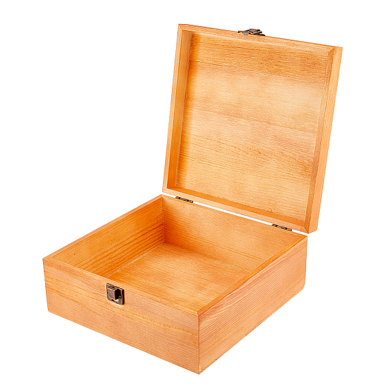 Деревянные подарочные коробки, квадратный