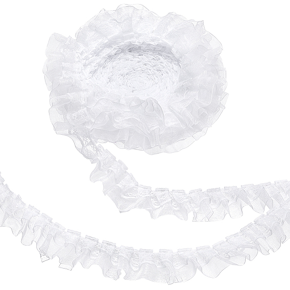 12ярдов плиссированных полиэстеровых лент, кружевные ленты для аксессуаров к одежде