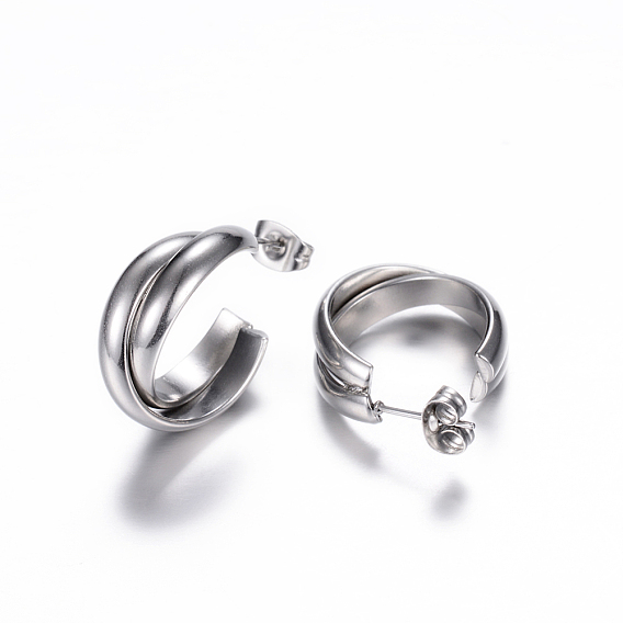 304 из нержавеющей стали серьги, гипоаллергенные серьги, кольцо