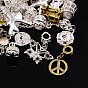 Alloy European Dangle Charms, Large Hole Pendants, Mixed Shapes, 27~96x9~23x7~10mm, Hole: 4.5~5.5mm