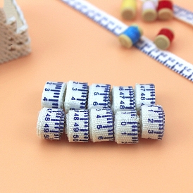 Miniature Cloth Tape Measure, Micro Landscape Home Dollhouse Accessories, Pretending Prop Decorations