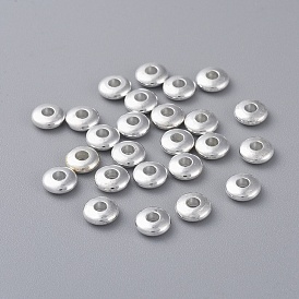 Brass Spacer Beads, Rondelle, 6x2mm, Hole: 2mm