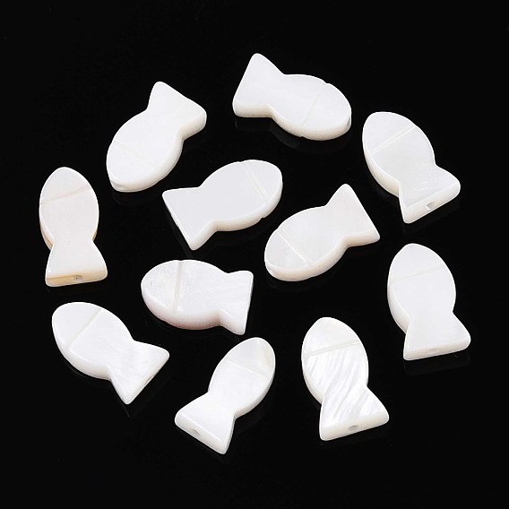 Естественных пресноводных стеклянные бусы, рыба