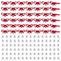 42Pcs Alloy Bowknot Stud Earring Findings, with 304 Stainless Steel Needles, with Loop, with 84Pcs Plastic Ear Nuts