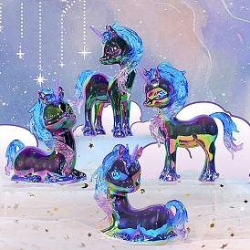 Unicorn Resin Display Decorations, for Home Office Desktop Decoration
