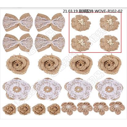 Sunnyclue handgemachte Sackleinen Blume & Spitze Bowknot, Kostüm-Zubehör