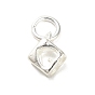 Sterling Silver Charms, with Jump Ring, with S925 Stamp