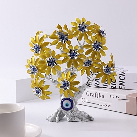 Фигурки из смолы в виде дерева сглаза, украшение для рабочего стола по фэн-шуй для домашнего офиса