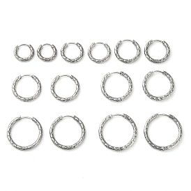 304 Stainless Steel Huggie Hoop Earrings