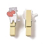 Cat with Heart Theme Wooden & Iron Clothes Pins, with Hemp Rope for Hanging Note, Photo, Clothes, Office School Supplies