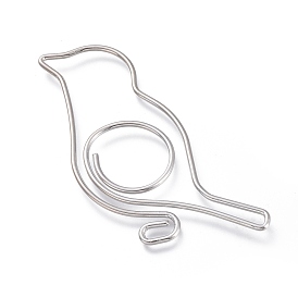 Bird Shape Iron Paperclips, Cute Paper Clips, Funny Bookmark Marking Clips