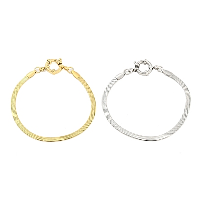 304 женские браслеты-цепочки из нержавеющей стали с узором «елочка»