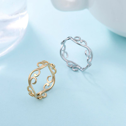 Филиал 304 кольца из нержавеющей стали для женщин