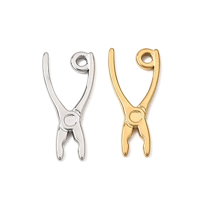 Sertie de cabochons en acier inoxydable 304, breloques pinces