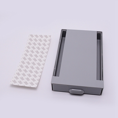 Пп под столом хранения, ящик органайзера стола, с наклейками на клей, для офиса дома школы, самоклеящийся выдвижной лоток для выдвижных ящиков, прямоугольные