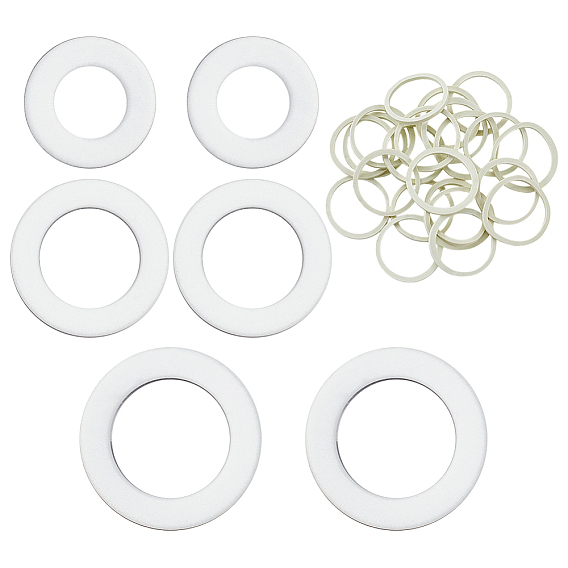 Пластиковая скрытая застежка для корсета, кольцо, с резинкой