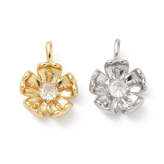 Латунные микро проложить кубического циркония подвески, 