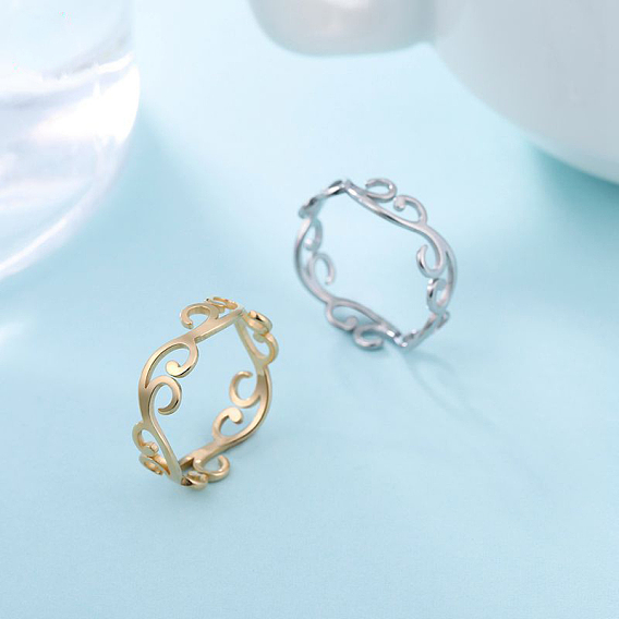 Филиал 304 кольца из нержавеющей стали для женщин