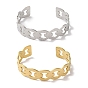 304 Stainless Steel Textured Hollow Open Cuff Bangles for Women