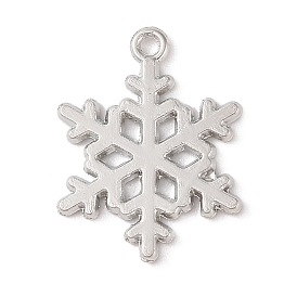 Tibetan Style Alloy Pendants, Cadmium Free & Lead Free, Snowflake